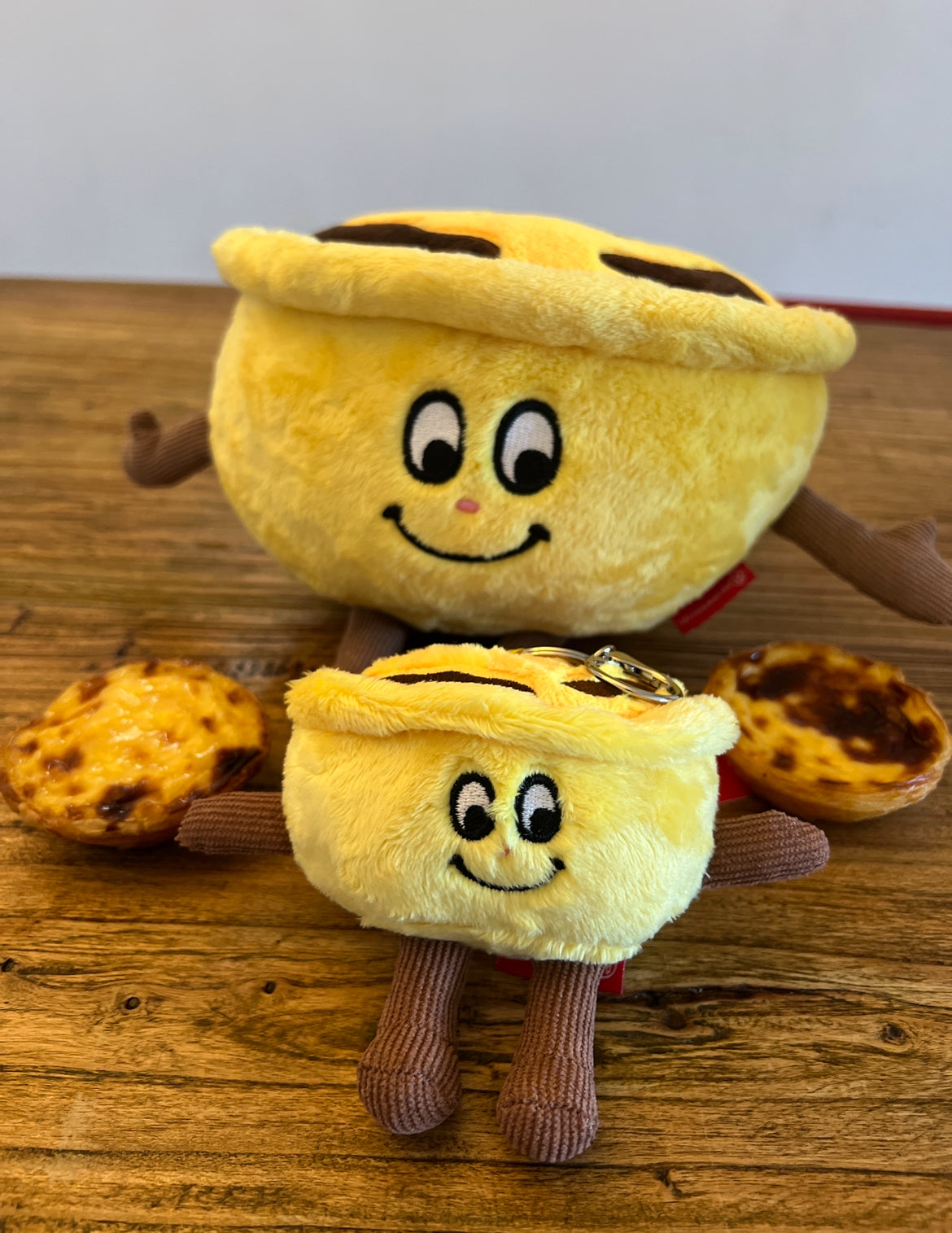 Egg Tart Plush Keychain