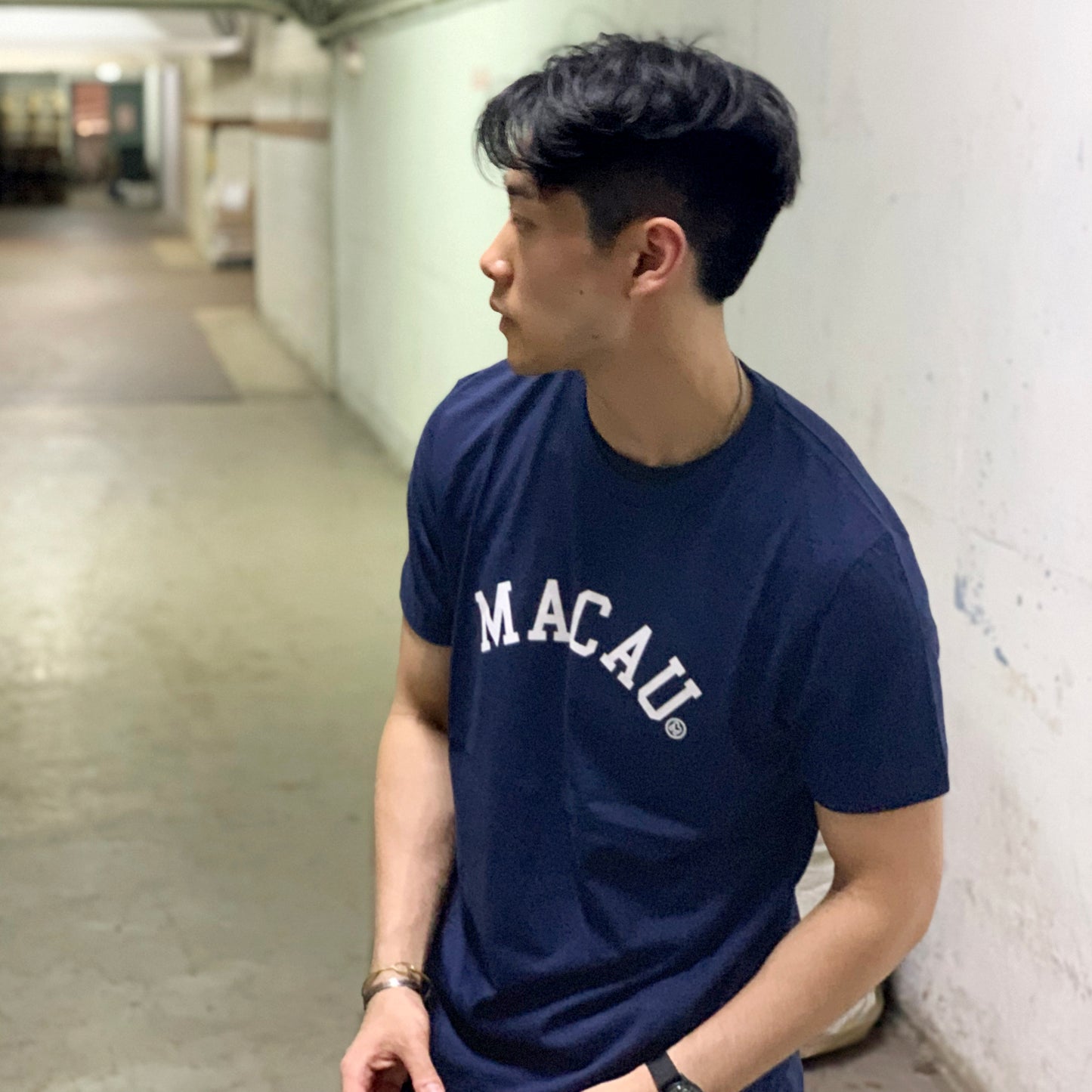 College Tee (Navy)