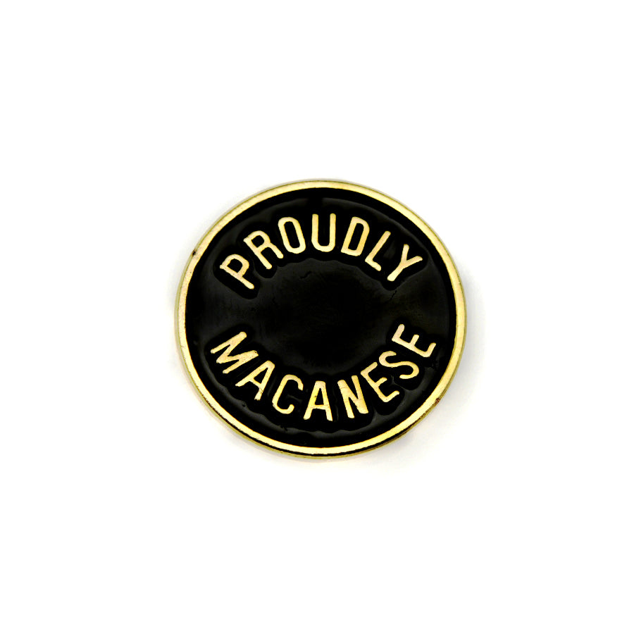 Proudly Macanese Pin (Black)
