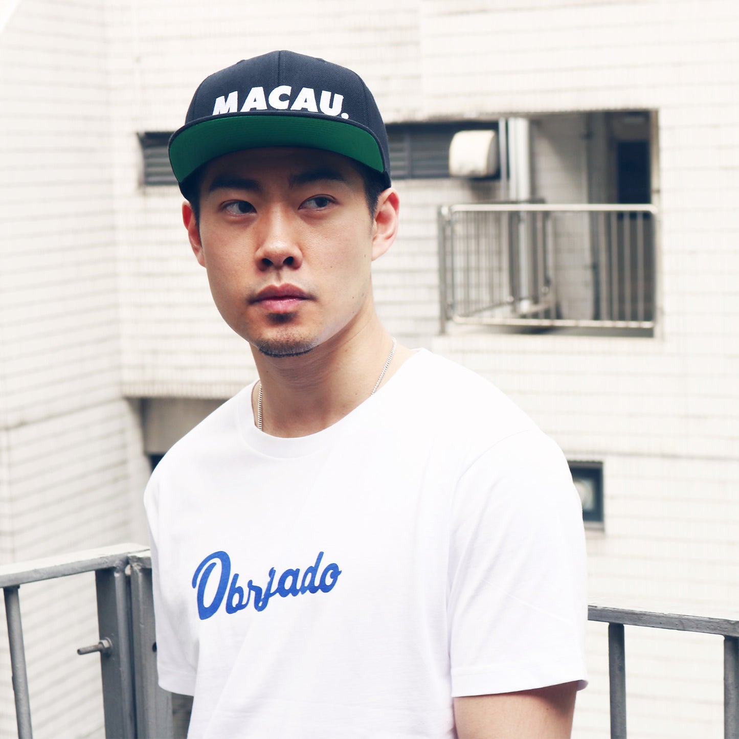 Obrigado Script Tee (White)