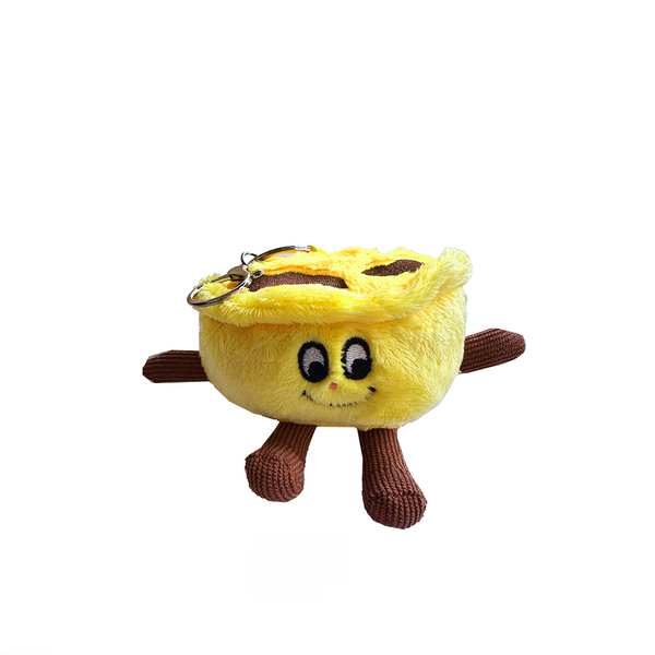 Egg Tart Plush Keychain