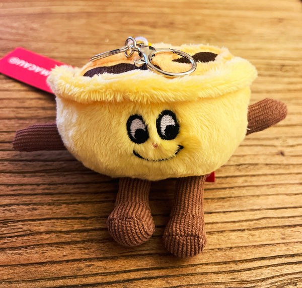 Egg Tart Plush Keychain