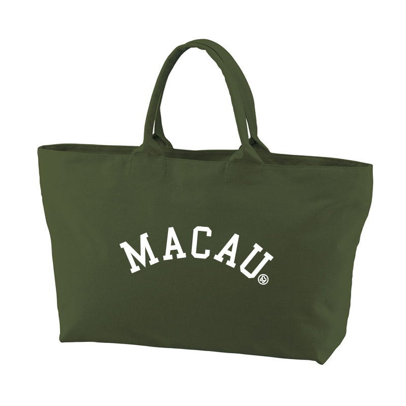 College Zipper Large Tote (Green)