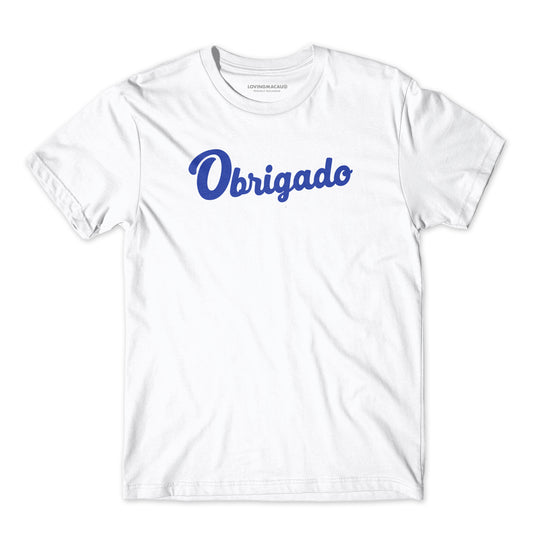 Obrigado Script Tee (White)